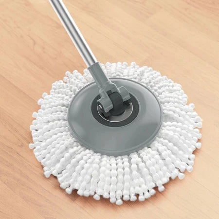 Mop Giratório Cabo Inox Limpeza Balde Esfregão 360 Universal Original Powermaid