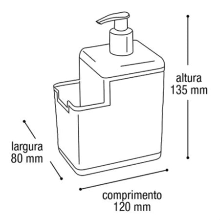 Kit Conjunto Cozinha Completa Escorredor De Louça + Lixeira de Pia 5 litros + Porta Detergente + Rodinho de Pia